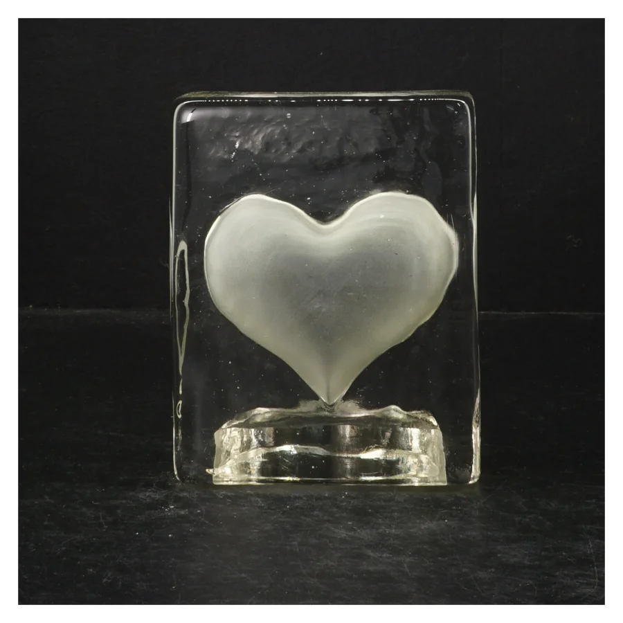 Glashjerte dekoration (str. 13x10 cm)