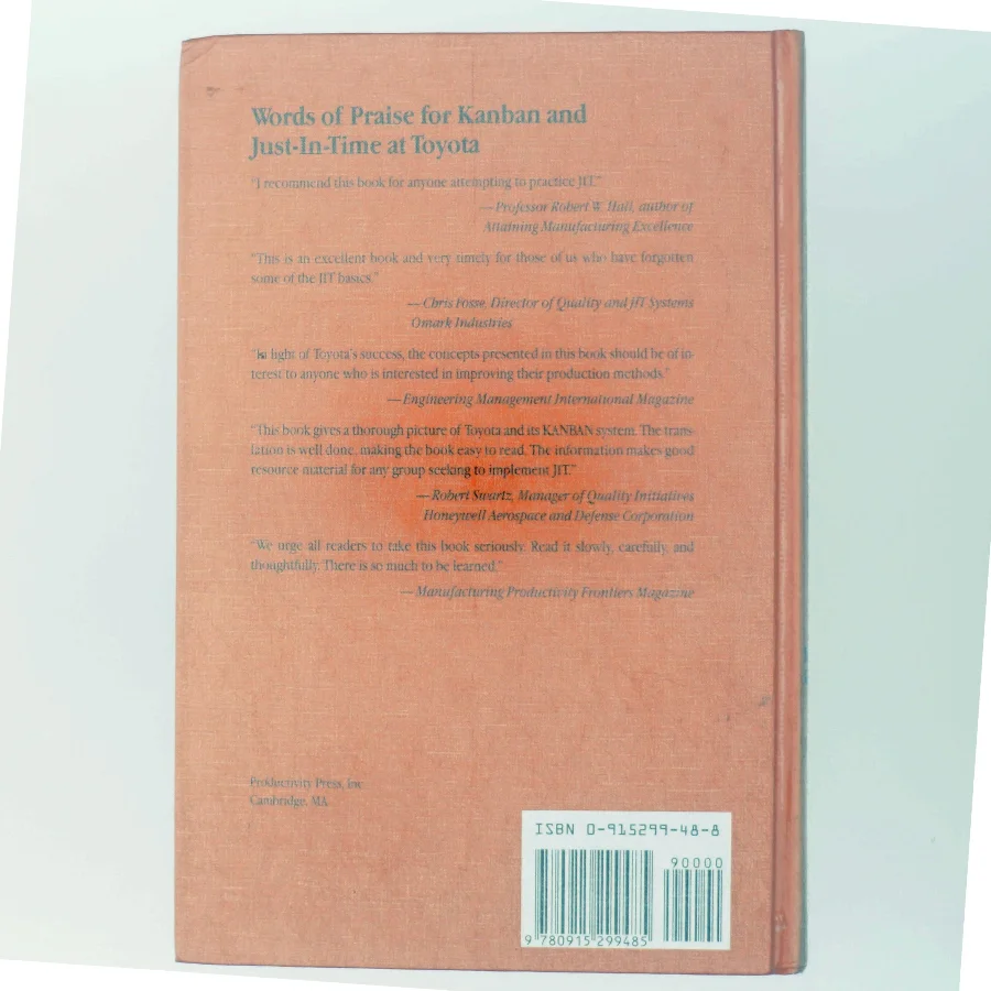 Kanban just-in-time at Toyota : management begins at the workplace af David John Lu (1928-) (Bog)