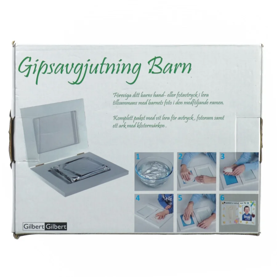 Gips afstøbningssæt til babys hænder og fødder fra Gildet (str. 24 x 20 cm)