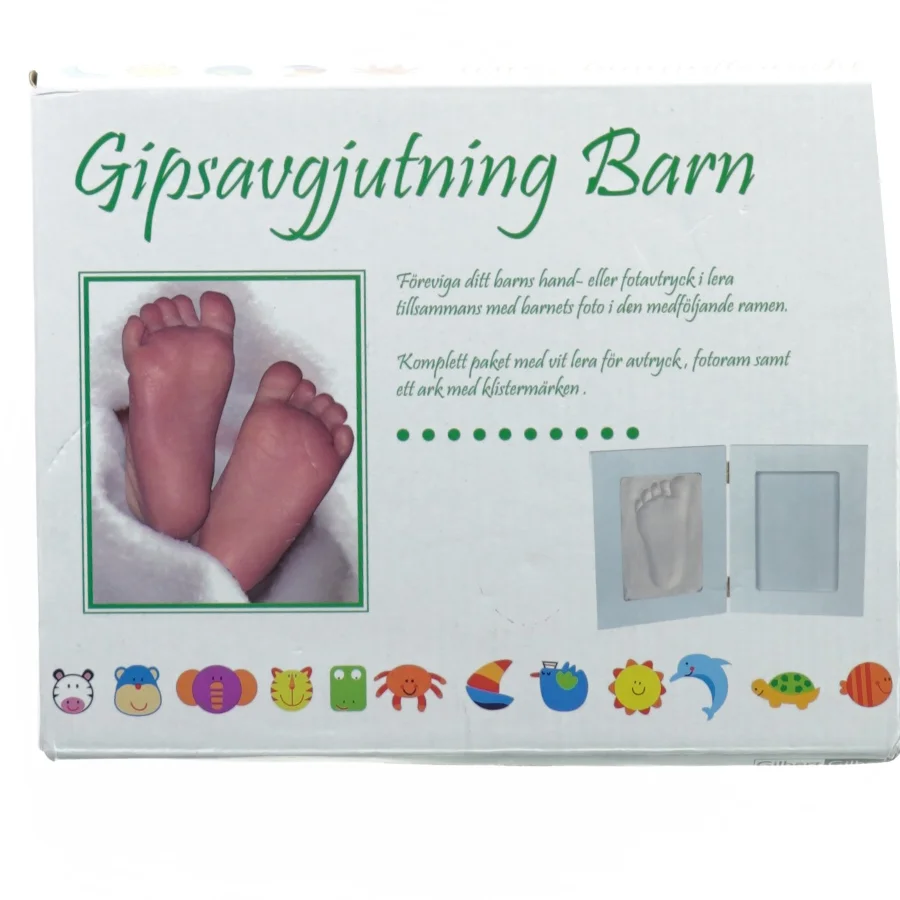 Gips afstøbningssæt til babys hænder og fødder fra Gildet (str. 24 x 20 cm)