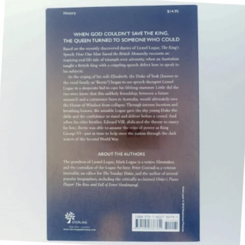 'The kingś speech' af Mark Logue (bog)