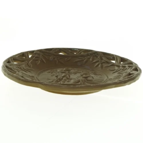 Relieftallerken fra 1870-90 Søholm Bornholmsk keramik (str. Diameter 24 cm)