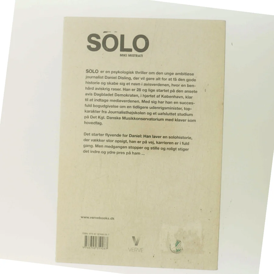 Solo af Miki Mistrati (f. 1968) (Bog)