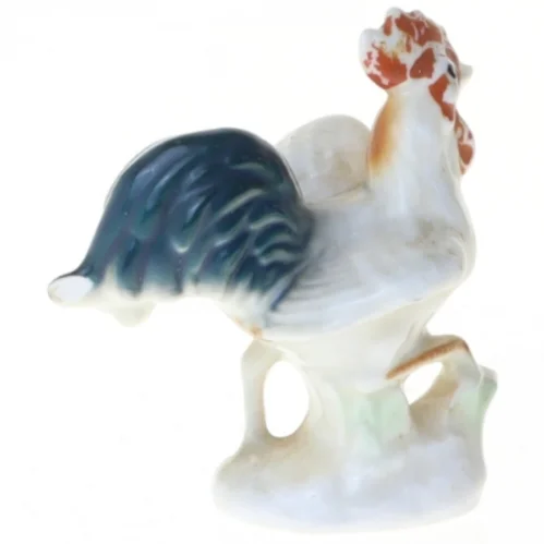 Porcelænshane figur (str. 6 cm)