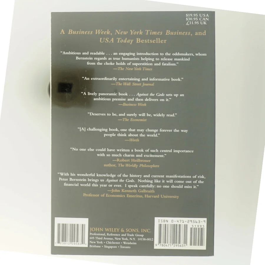 Against the Gods : the remarkable story of risk (Bog)