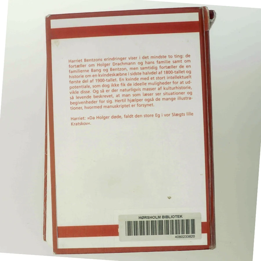 Minder af Harriet Bentzon (Bog)