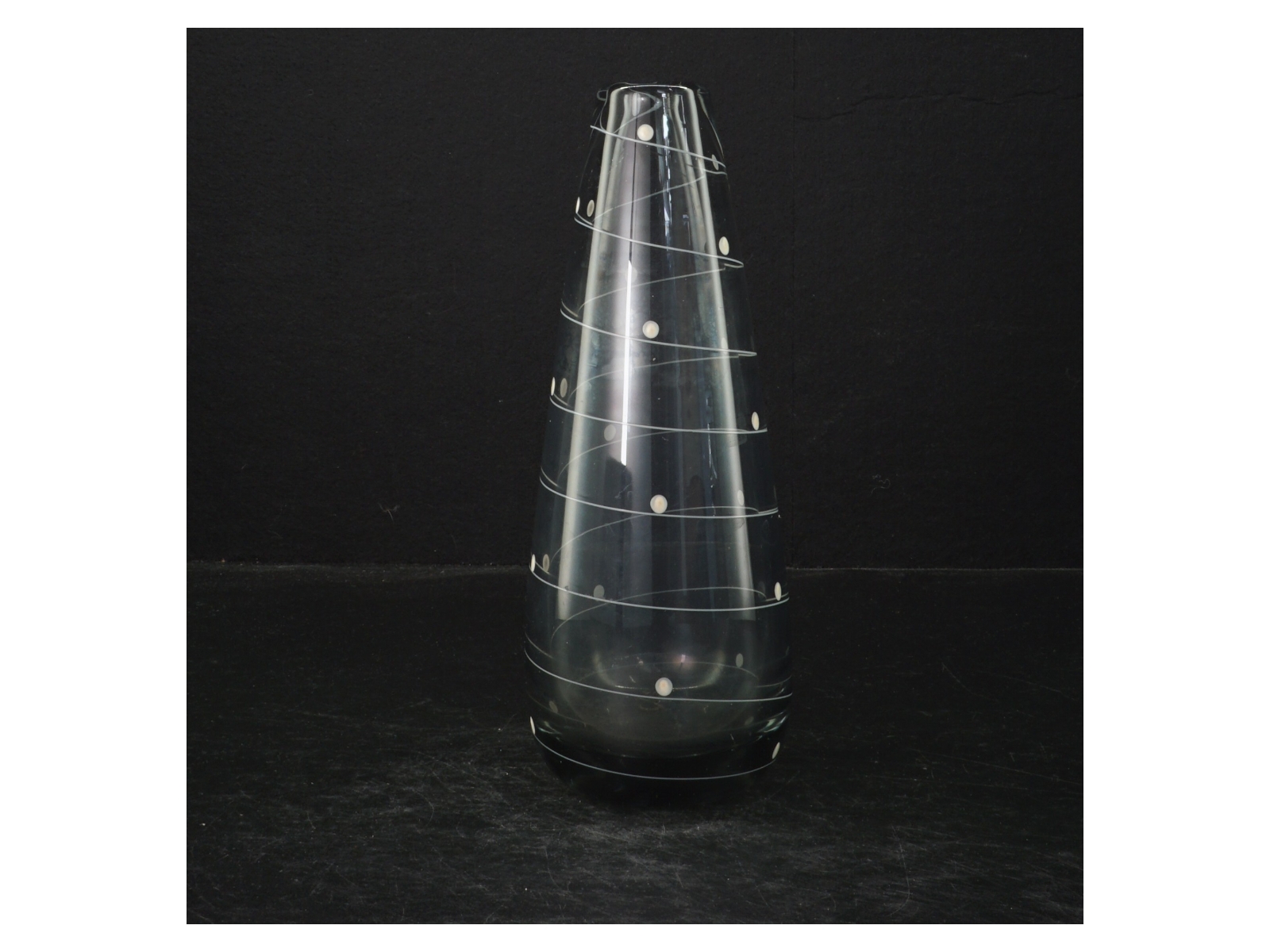 Johansfors Glaskunst vase 1940'erne(str. 20 cm)