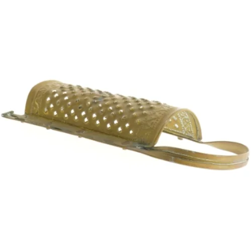 Antikt Rivejern kobber/messing (str. 29 x 10 cm)