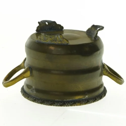 Vintage messing urtepotte (str. 12 x 9 cm)