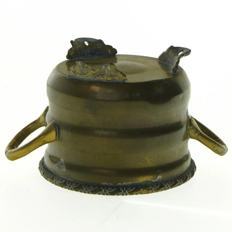 Vintage messing urtepotte (str. 12 x 9 cm)