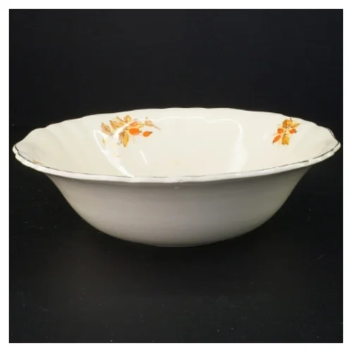 Engelsk Dekorativt fad skål i porcelæn med blomstermotiv (str. 25 x 7 cm)