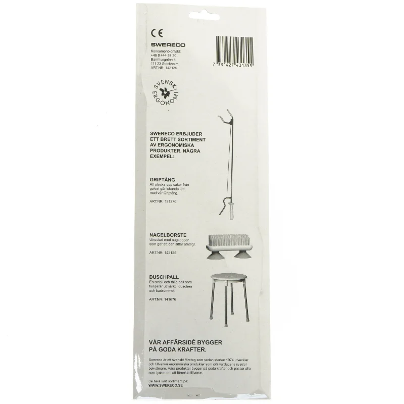 Ergonomisk hårbørste fra Swereco