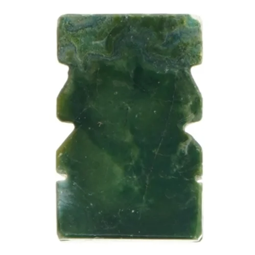 Håndskåret Tiki figur i jade (str. 7x5 cm)