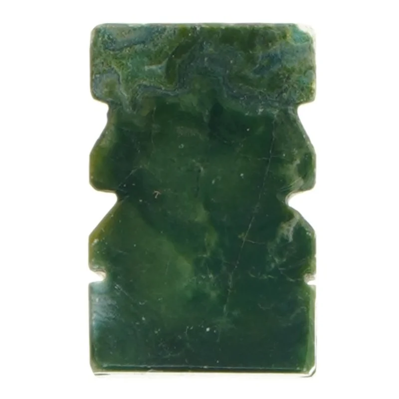 Håndskåret Tiki figur i jade (str. 7x5 cm)