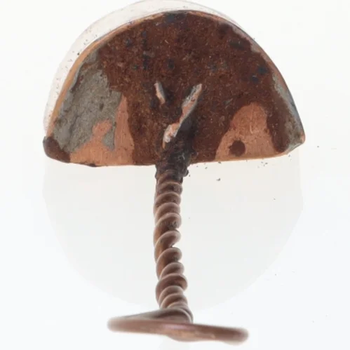 Kobberske med snoet håndtag (str. 14 cm)