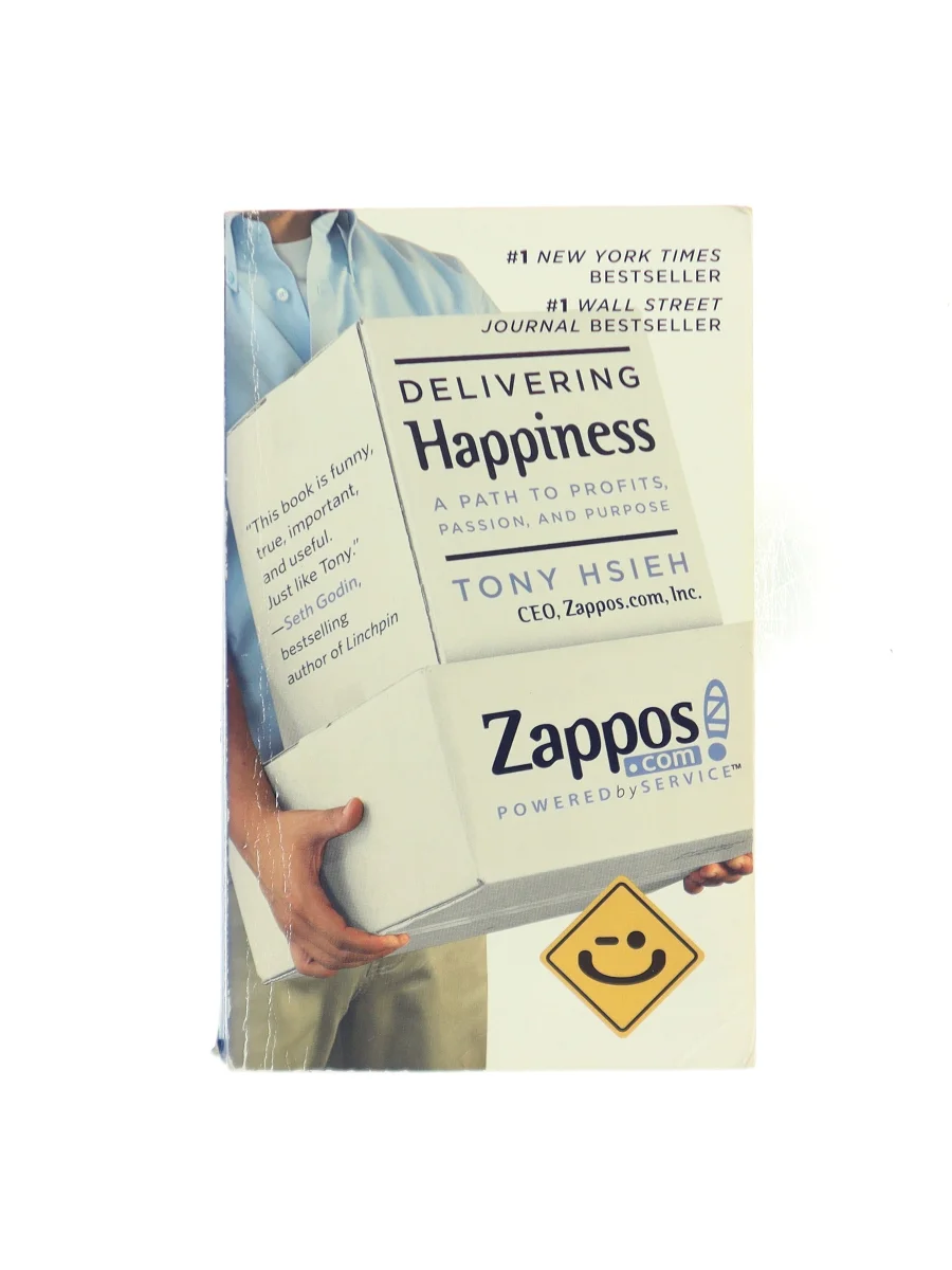 Forsiden af Delivering Happiness af Tony Hsieh