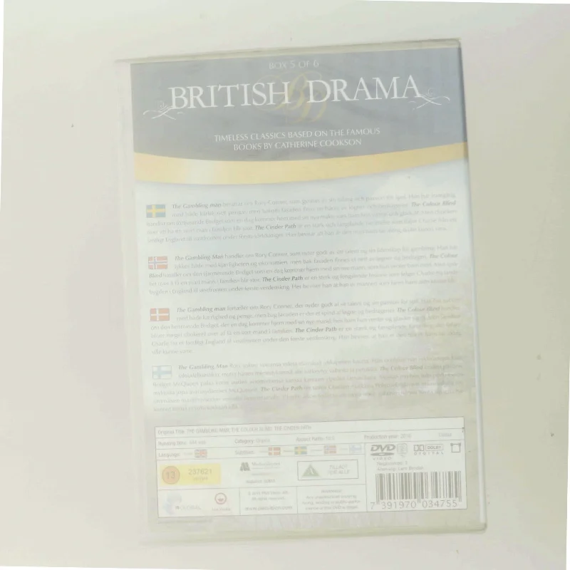 British Drama: The Gambling Man, Colour Blind, The Cinder Path med Robson Green (DVD)