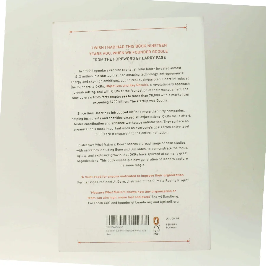 Measure What Matters af John Doerr (Bog)