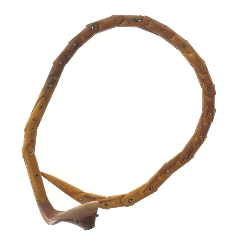 Dekorativ håndlavet træslange (str. 96,5 cm)