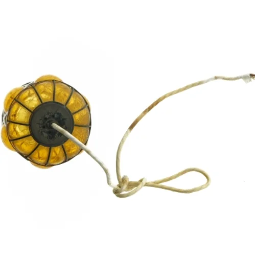 Gul glaspendel (str. Ø. 10 cm)