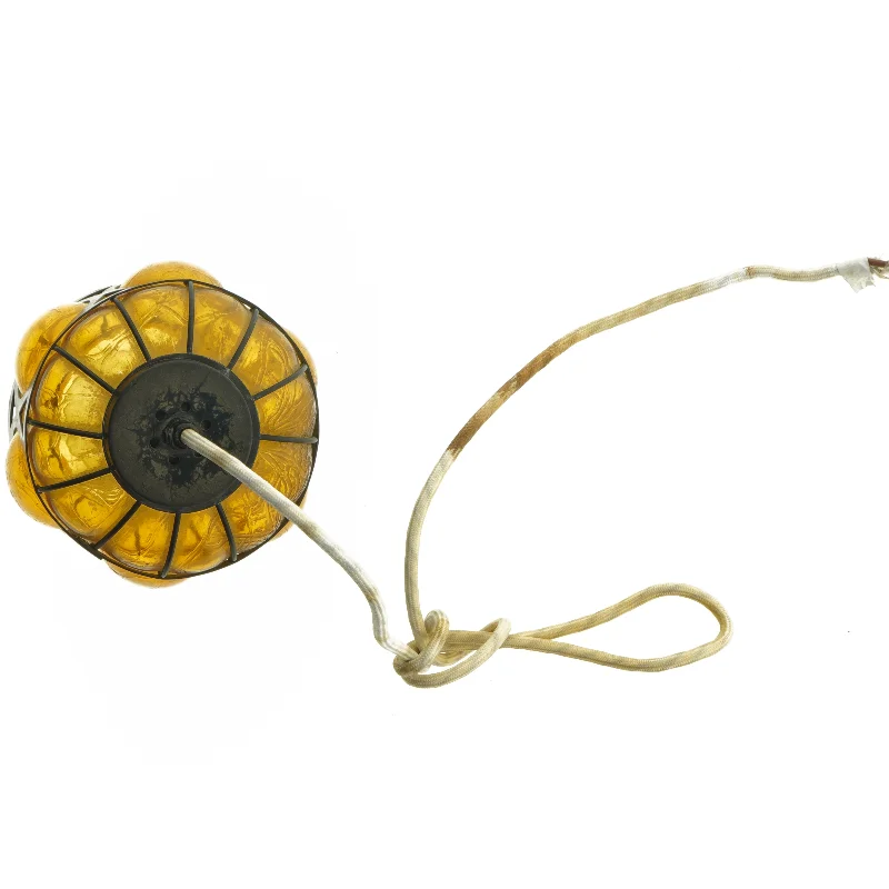 Gul glaspendel (str. Ø. 10 cm)