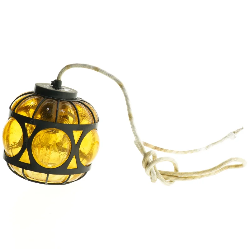 Gul glaspendel (str. Ø. 10 cm)