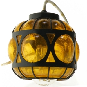 Gul glaspendel (str. Ø. 10 cm)