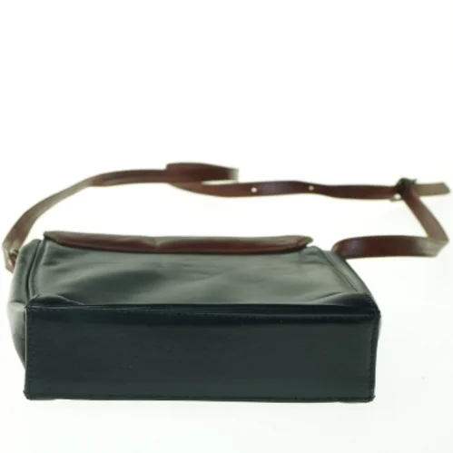 Vintage Tofarvet Læder Crossbody Skulder Taske fra Eros (str. 23 x 23 cm)