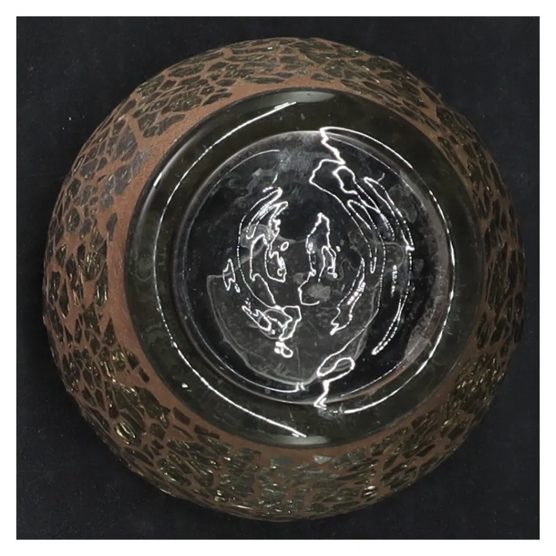 Dekorativ Lisbeth Dahl glasmosaik vase lysestage (str. H. 8 cm ø. 7,5 cm)