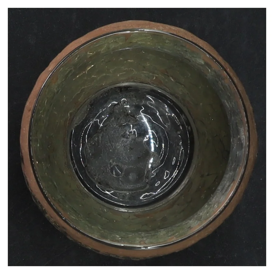 Dekorativ Lisbeth Dahl glasmosaik vase lysestage (str. H. 8 cm ø. 7,5 cm)