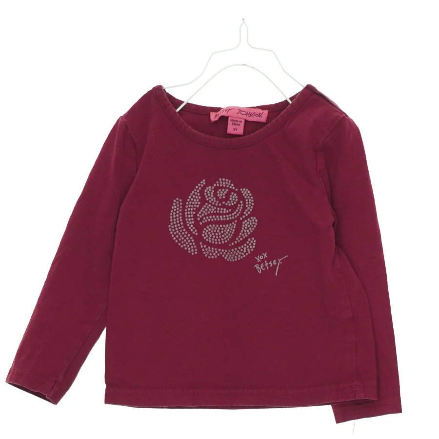 Betsey Johnson Bluse med signatur glitter rose (str. 86 cm)