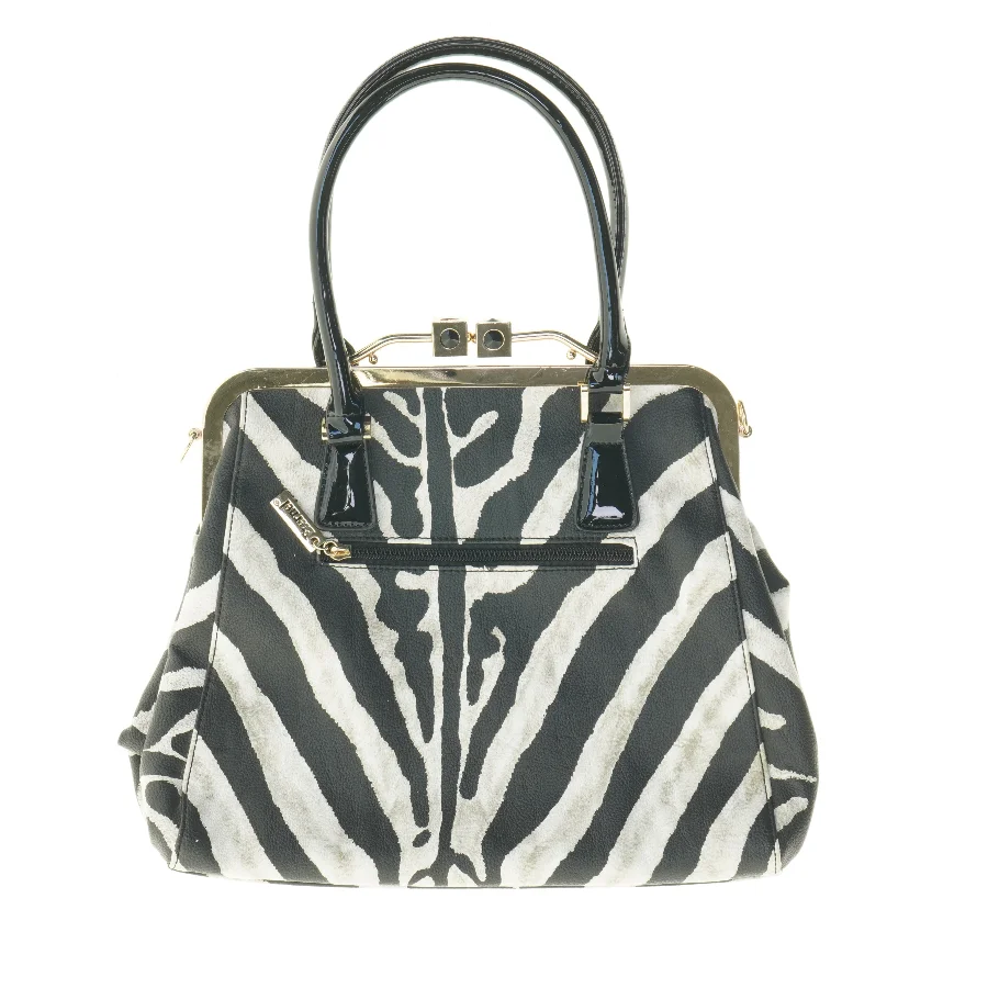 Zebra mønster håndtaske fra Eternel (str. 37 x 27 x 12 cm)