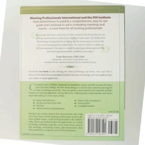 Proving the value of meetings and events : how and why to measure ROI (Bog)