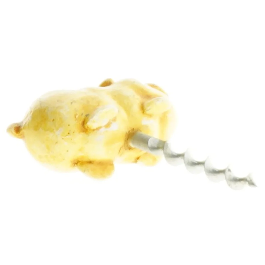 Vinoptrækker med bulldog hundefigur (str. 9 x 6 cm)