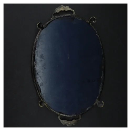 Vintage spejl bakke (str. 27 x. 19,5 cm)