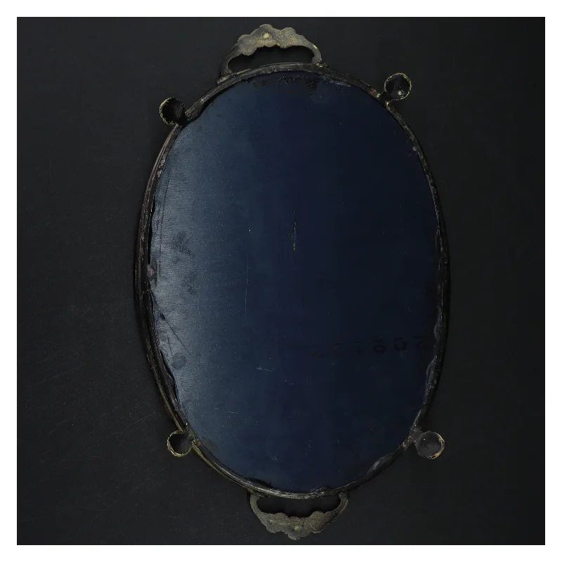 Vintage spejl bakke (str. 27 x. 19,5 cm)