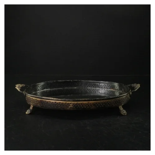 Vintage spejl bakke (str. 27 x. 19,5 cm)