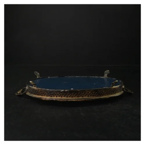 Vintage spejl bakke (str. 27 x. 19,5 cm)