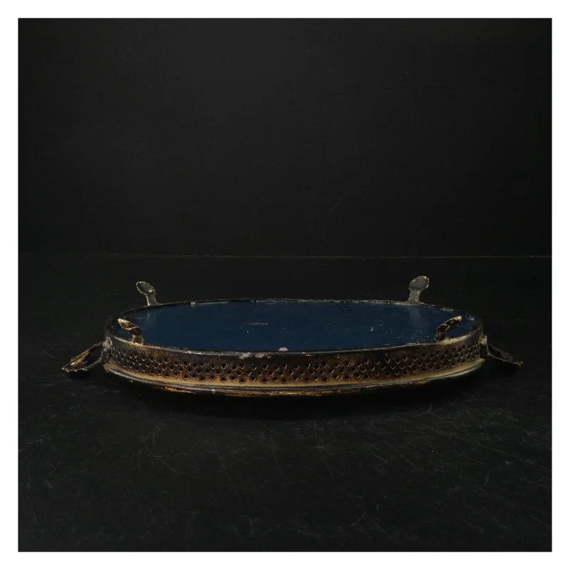 Vintage spejl bakke (str. 27 x. 19,5 cm)