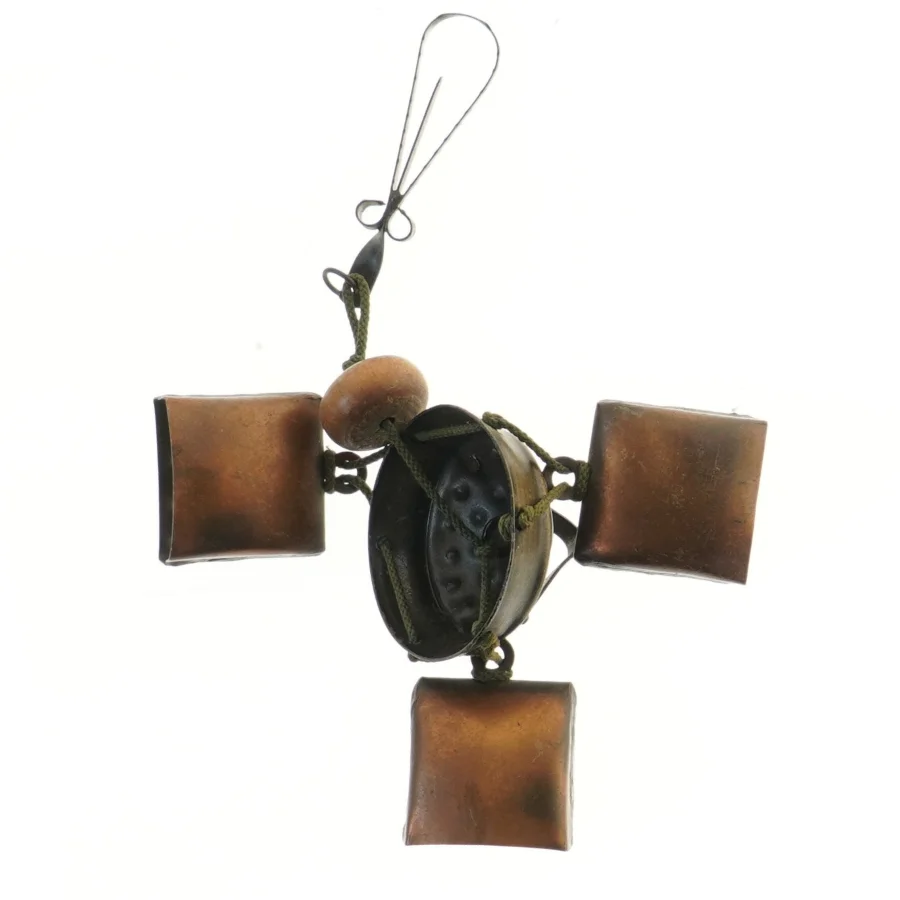 Traditionelt vindspil med koklokker (str. 33 cm)