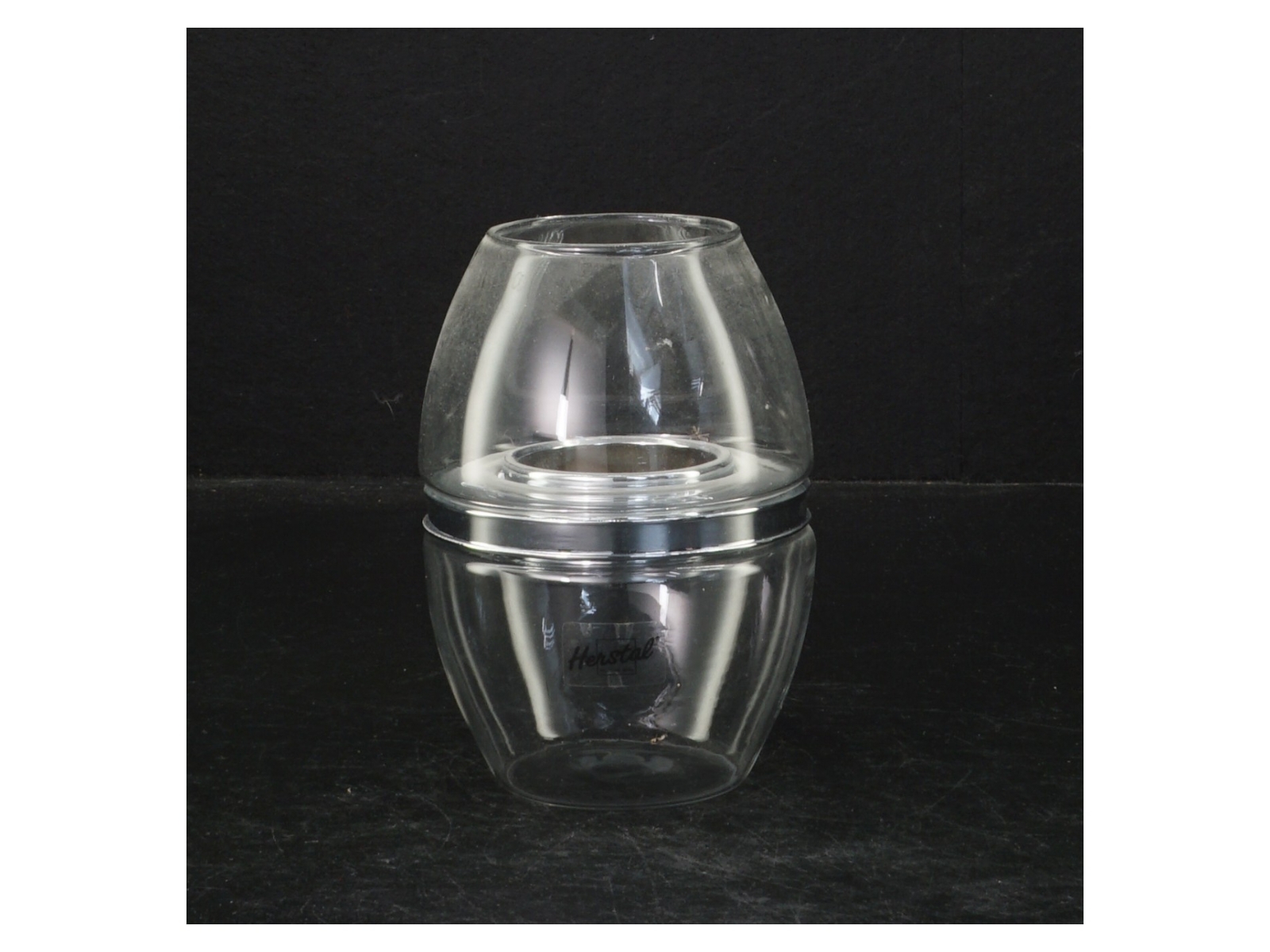 Gennemsigtig glasstage fra Herstal (str. 12 cm)