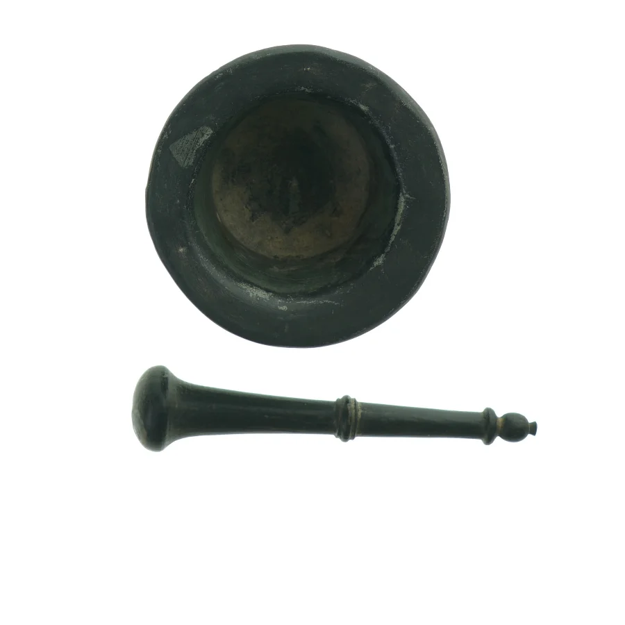 Vintage morter og pistel støder (str. Ø. 13 cm)
