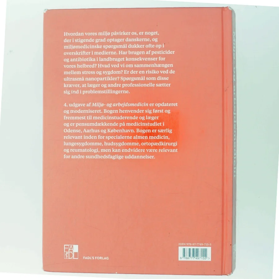 Miljø- og arbejdsmedicin (Bog)