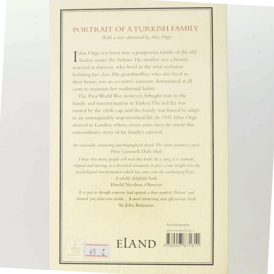 Portrait of a Turkish family af Irfan Orga (Bog)