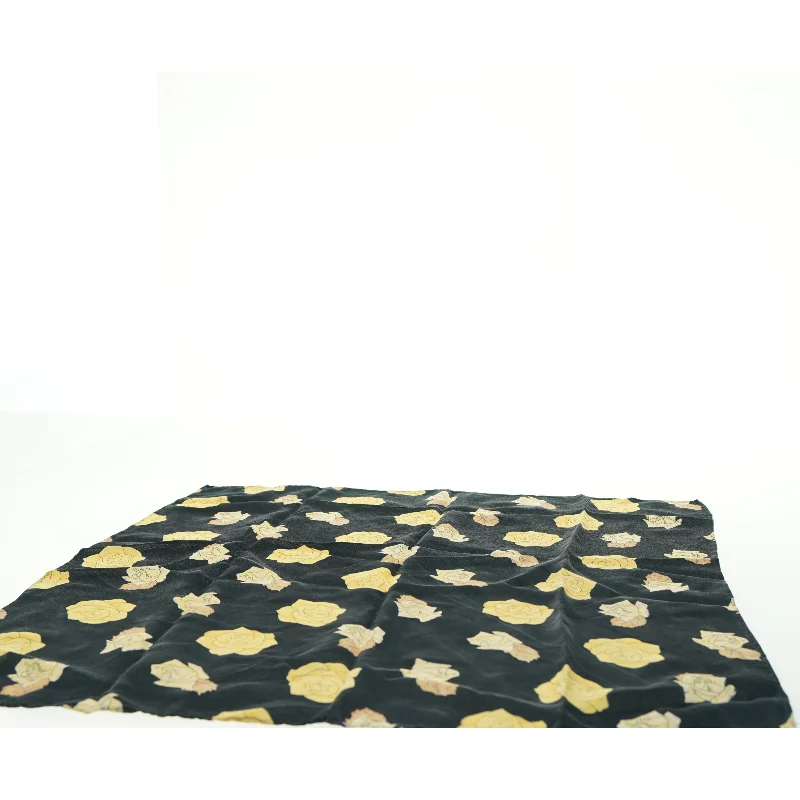 Charlotte Sparre Silke Vintage tørklæde med rosemønster (str. 50 x 50 cm)