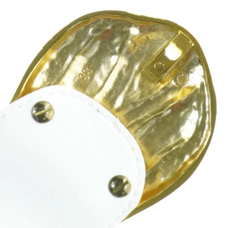 Retro Elastik Bælte med tulipan guldspænde (str. 78 x 8 cm)