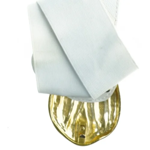 Retro Elastik Bælte med tulipan guldspænde (str. 78 x 8 cm)