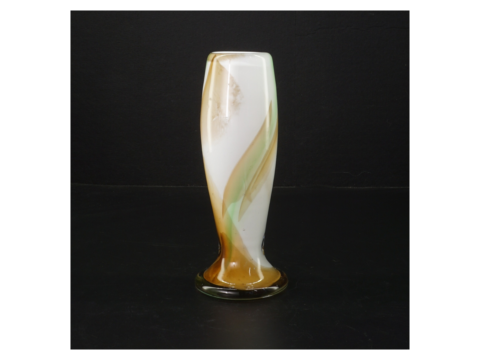 Holmegaard Najade Glas vase af Per Lütken fra Holmegaard (str. H. 18 cm ø. 7 cm)