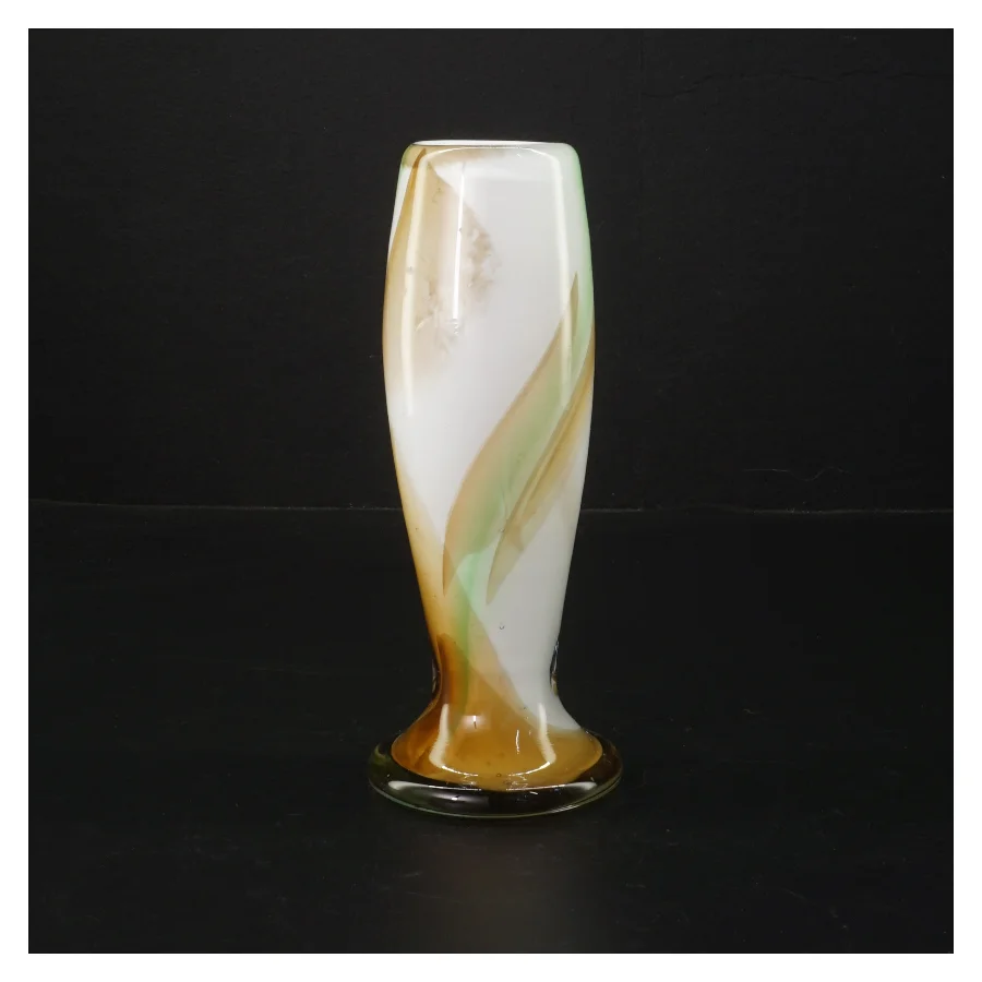 Holmegaard Najade Glas vase af Per Lütken fra Holmegaard (str. H. 18 cm ø. 7 cm)