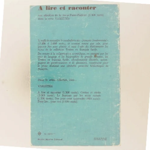 A lire et raconter af Passe-Partout (Bog)